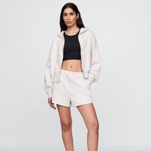 Gap Heavyweight Zip Hoodie VintageSoft Joggers Sweat Shorts Pale Heather Grey